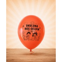 okulda ilk gün balon 