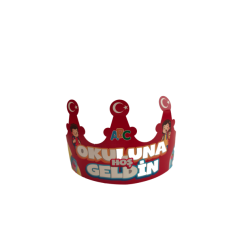 Karton Taç Okuluna Hoş Geldin